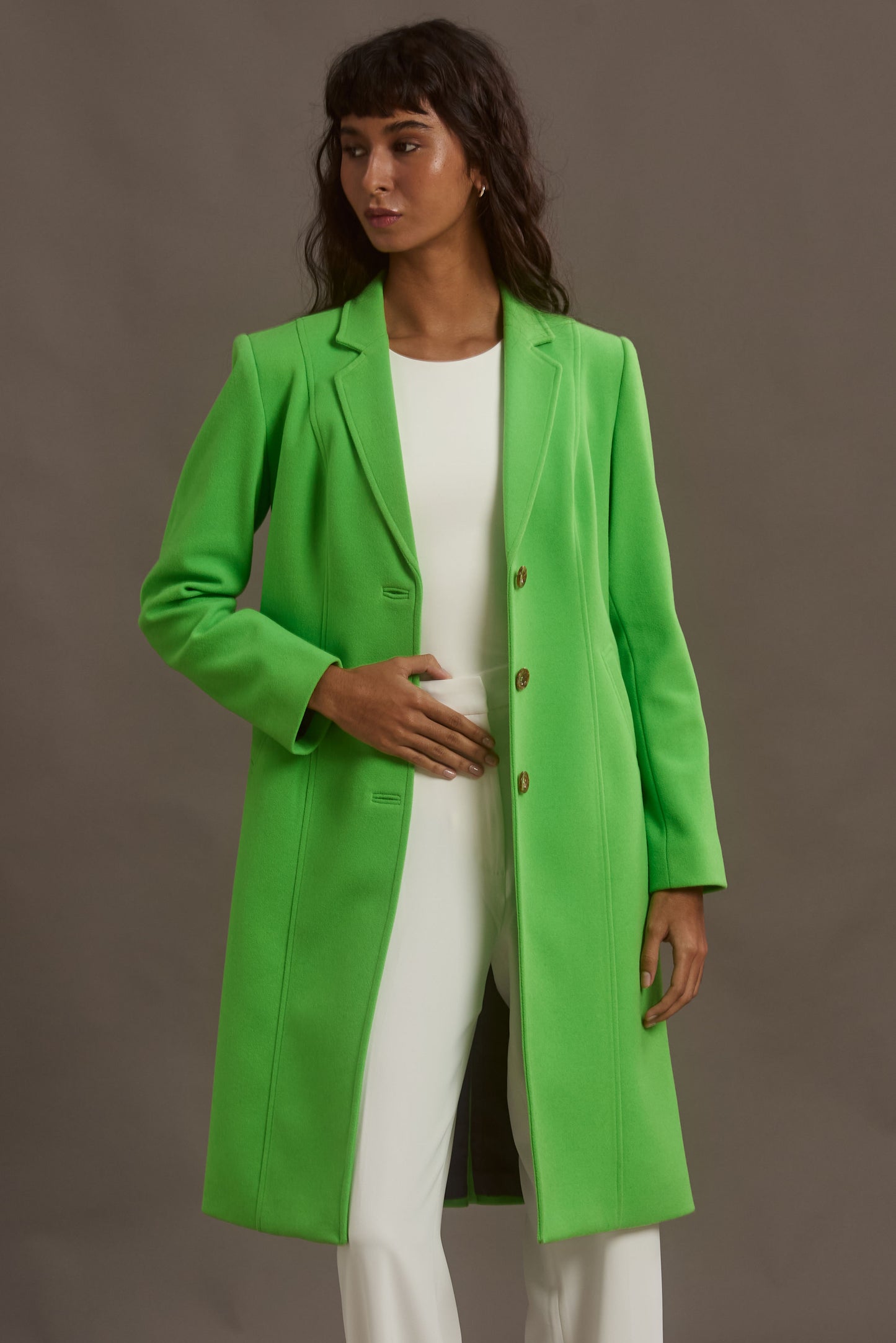 ABRIGO MADRID LONG GREEN APPLE