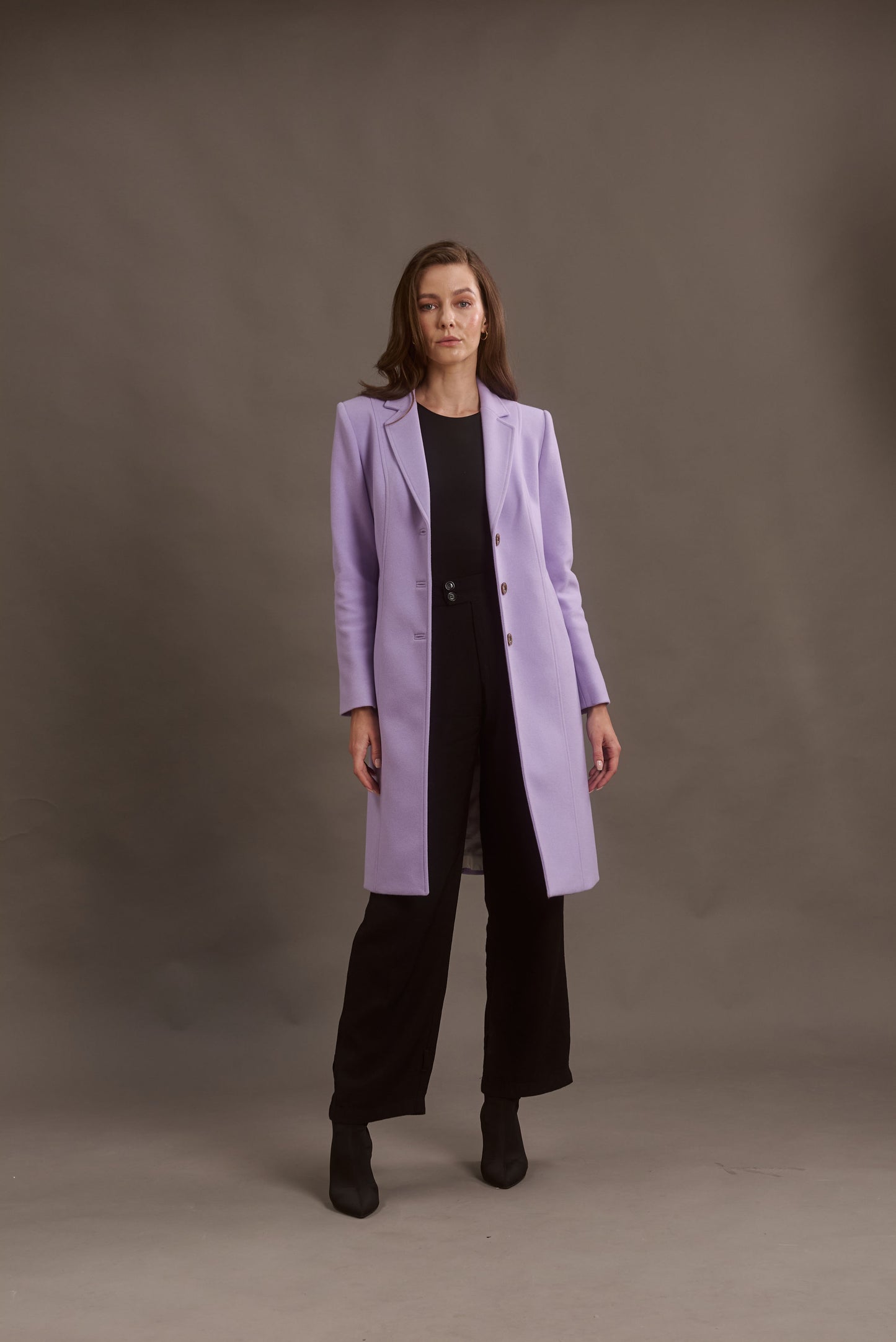 ABRIGO MADRID LONG VIOLET ORCHID