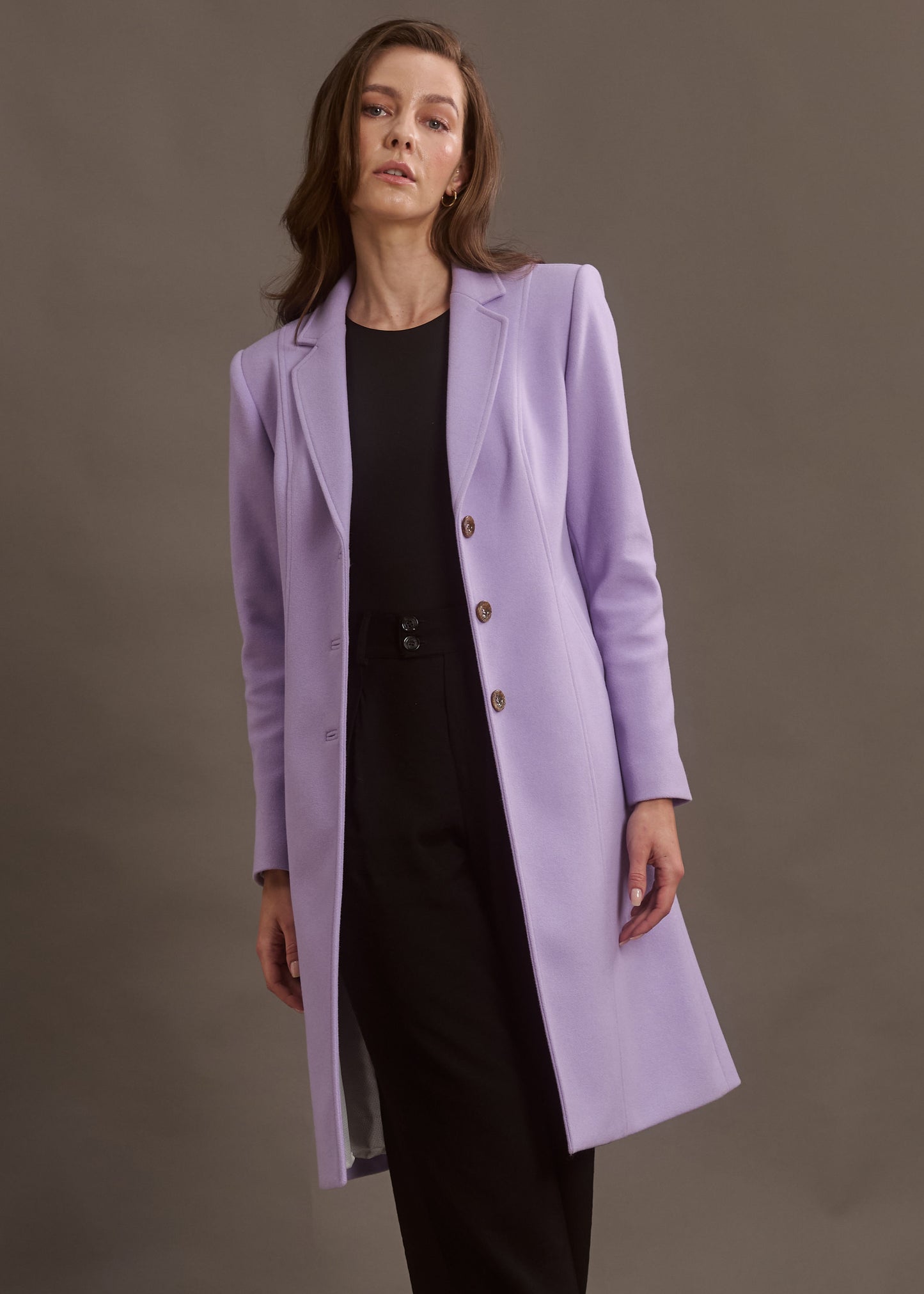 ABRIGO MADRID LONG VIOLET ORCHID