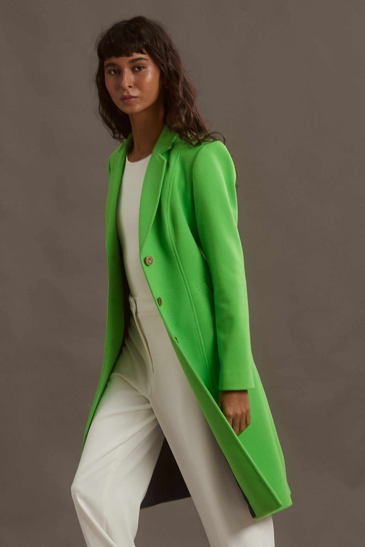 ABRIGO MADRID LONG GREEN APPLE