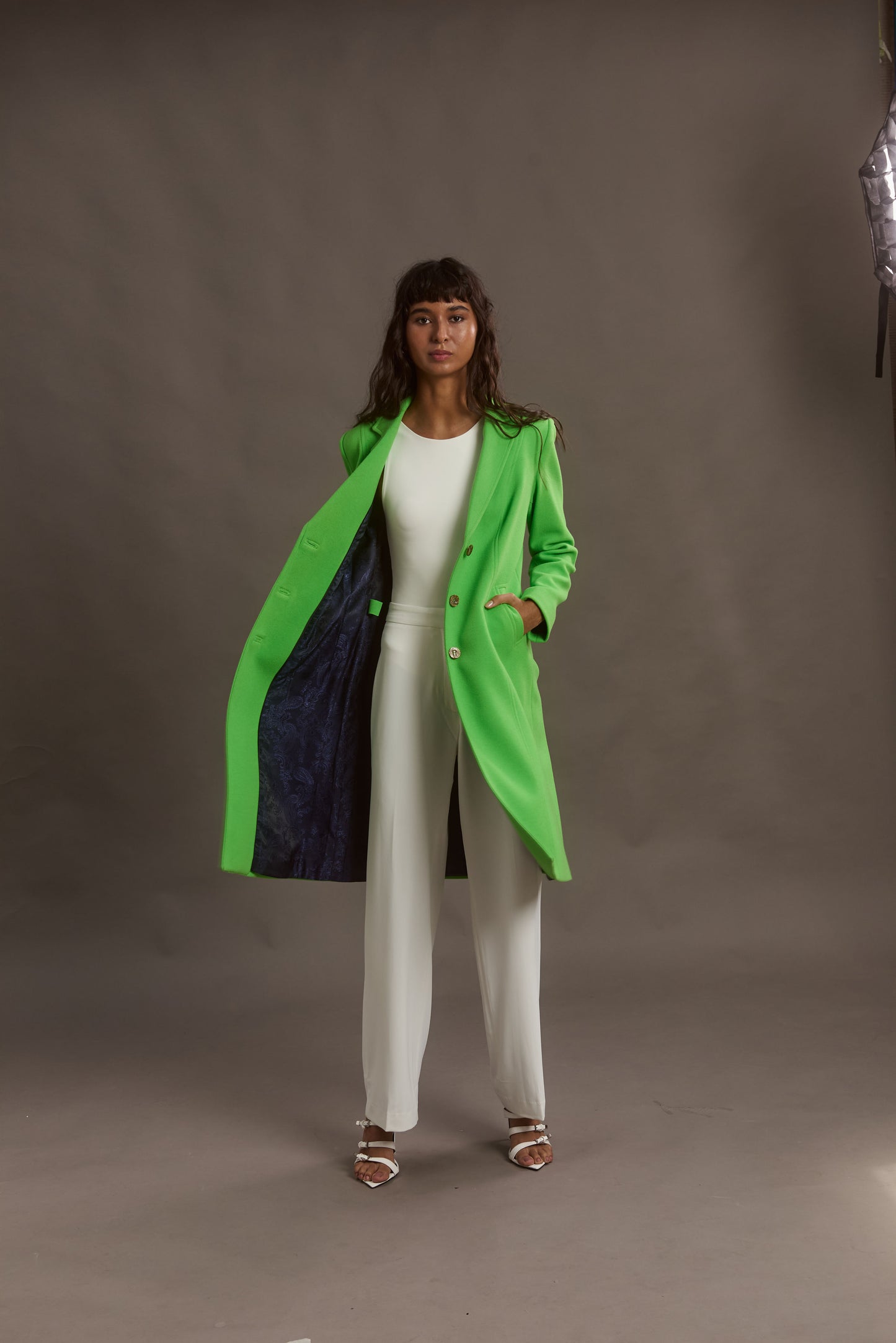 ABRIGO MADRID LONG GREEN APPLE