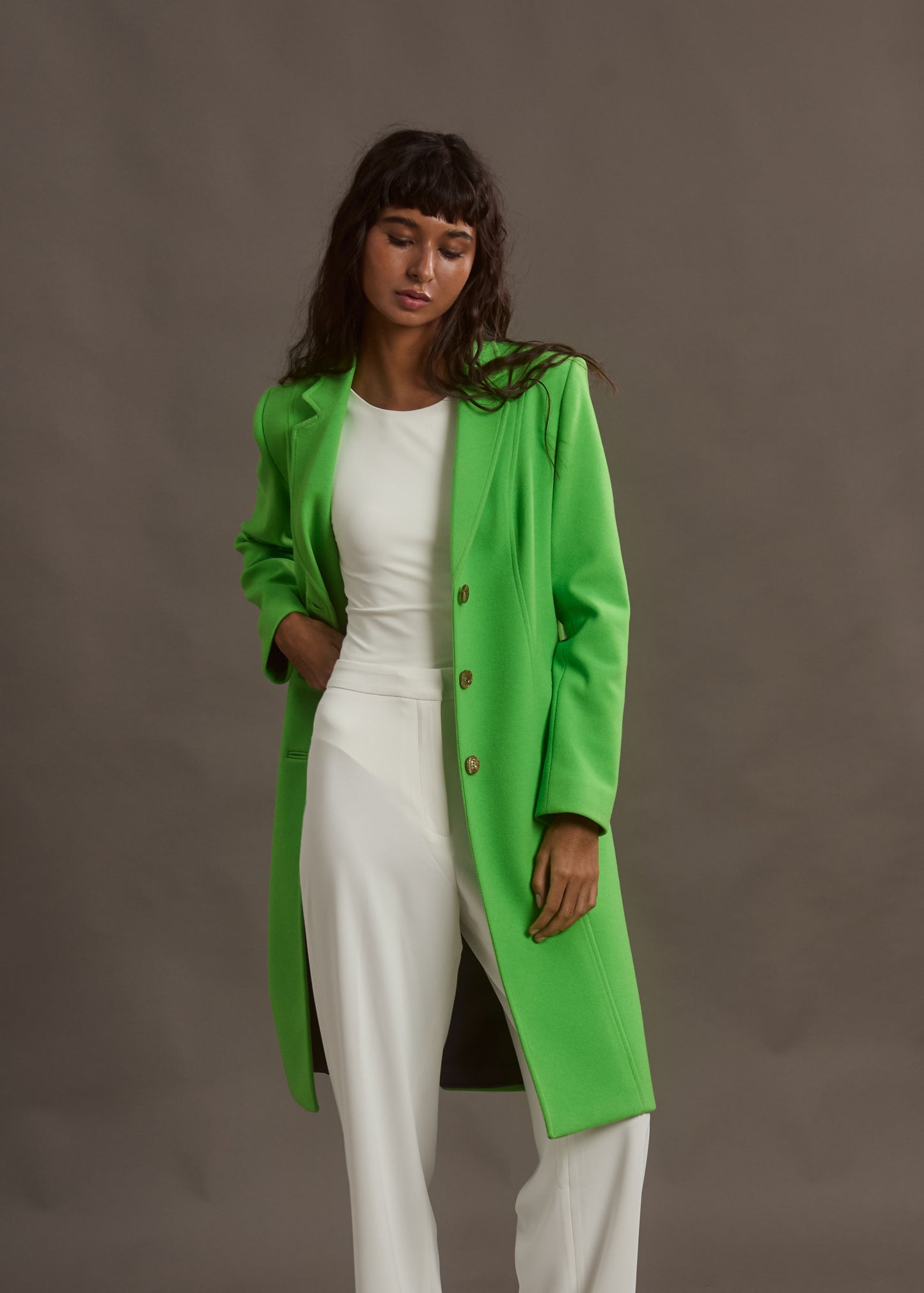 ABRIGO MADRID LONG GREEN APPLE