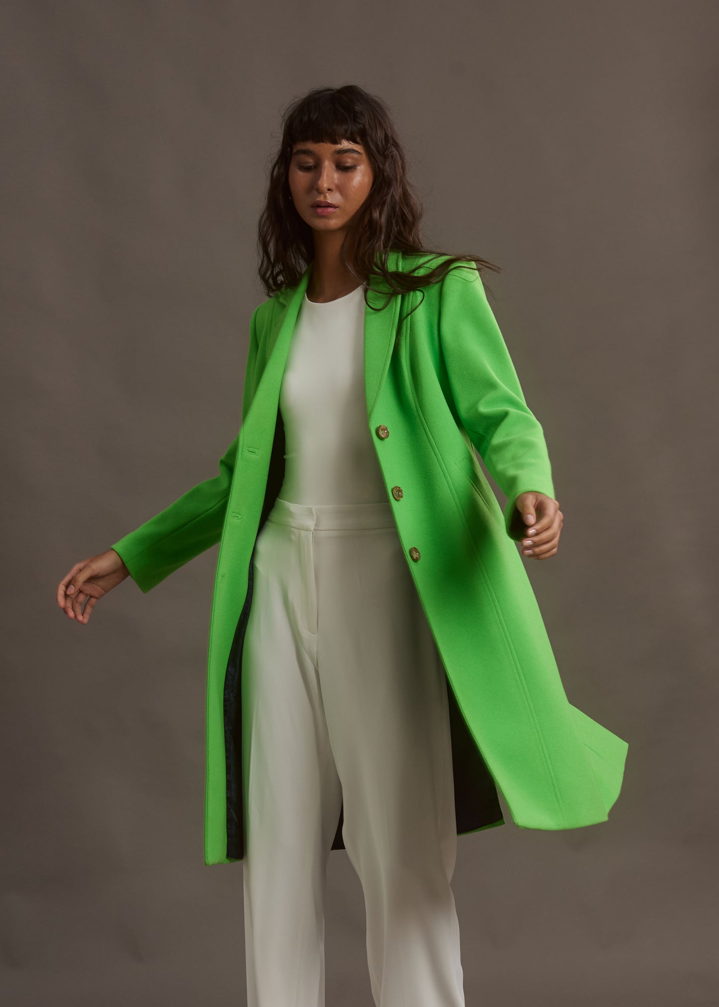 ABRIGO MADRID LONG GREEN APPLE