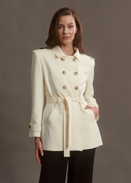 ABRIGO SAFARI COLOR IVORY