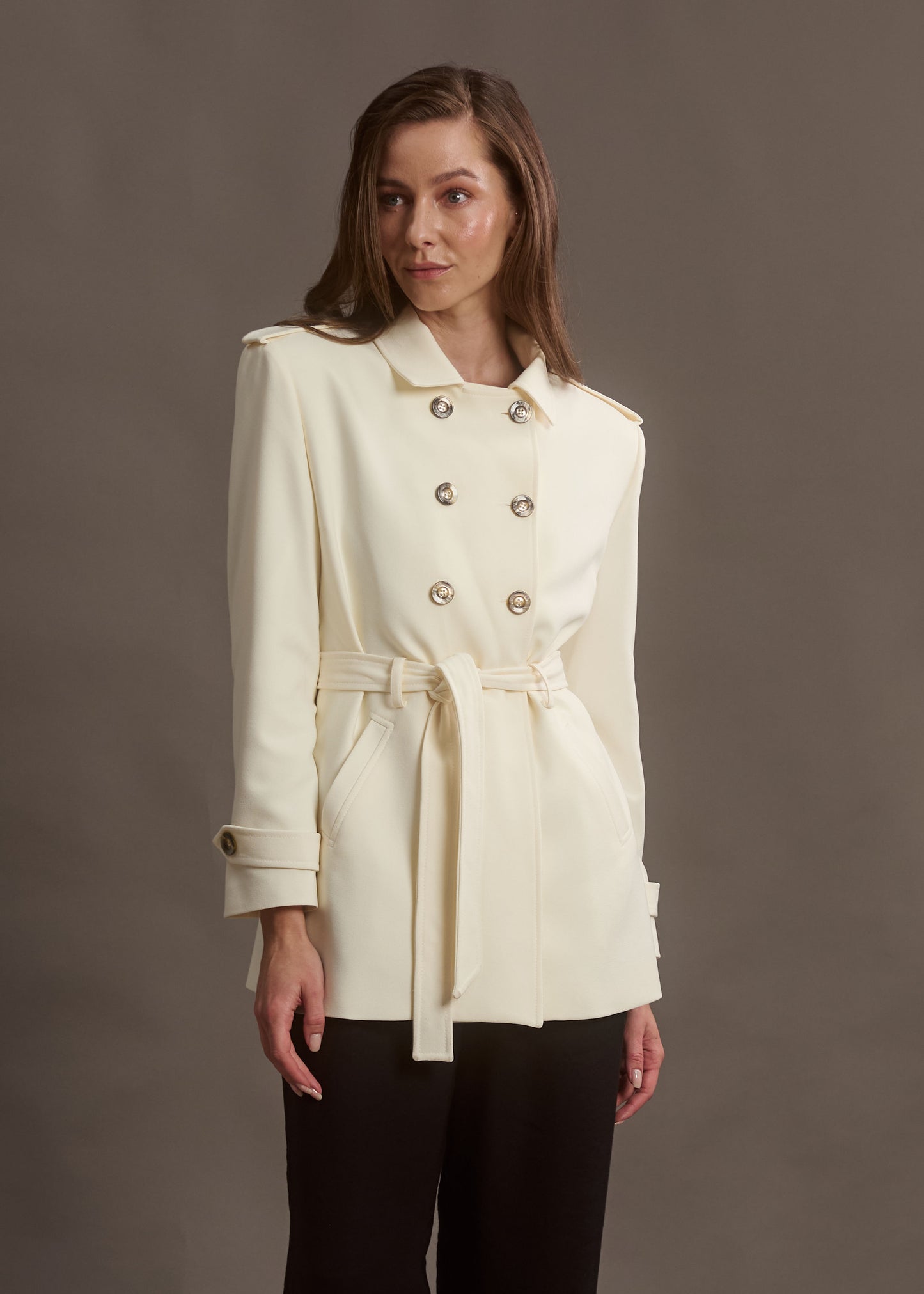 ABRIGO SAFARI COLOR IVORY