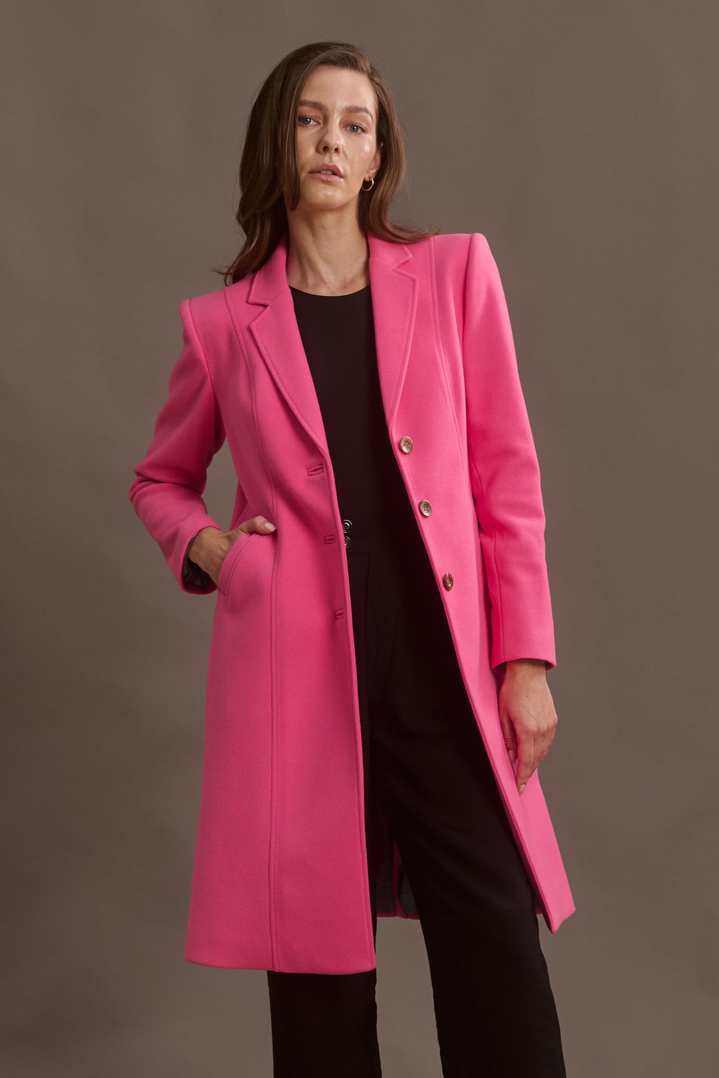 ABRIGO MADRID LONG PINK BARBIE