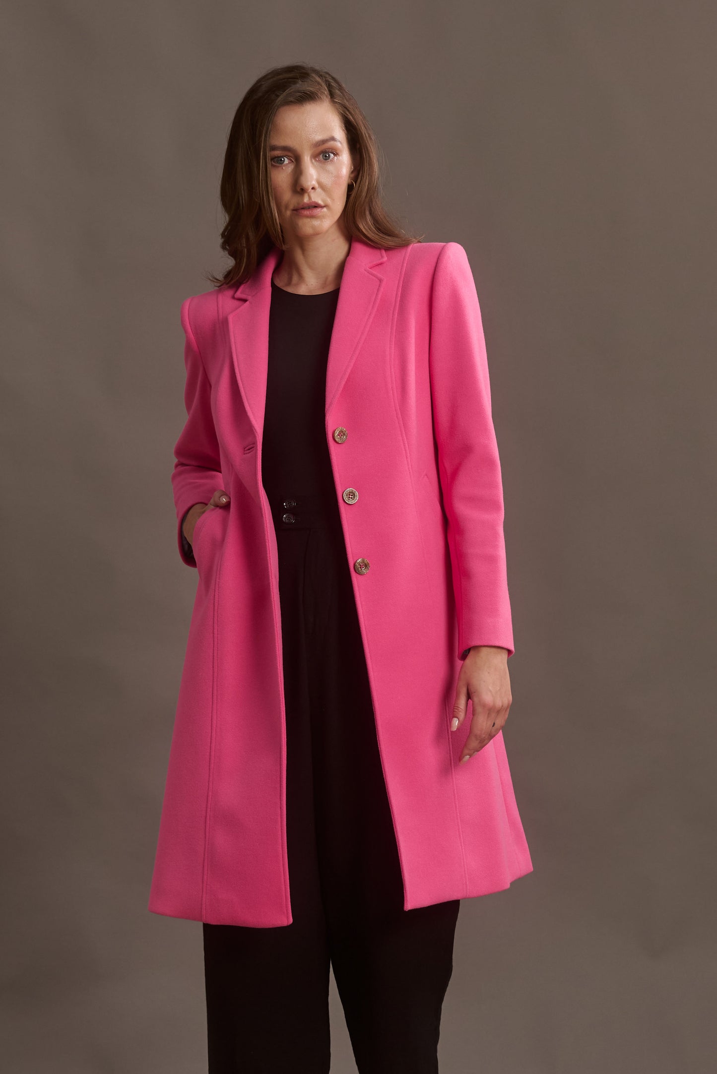 ABRIGO MADRID LONG PINK BARBIE