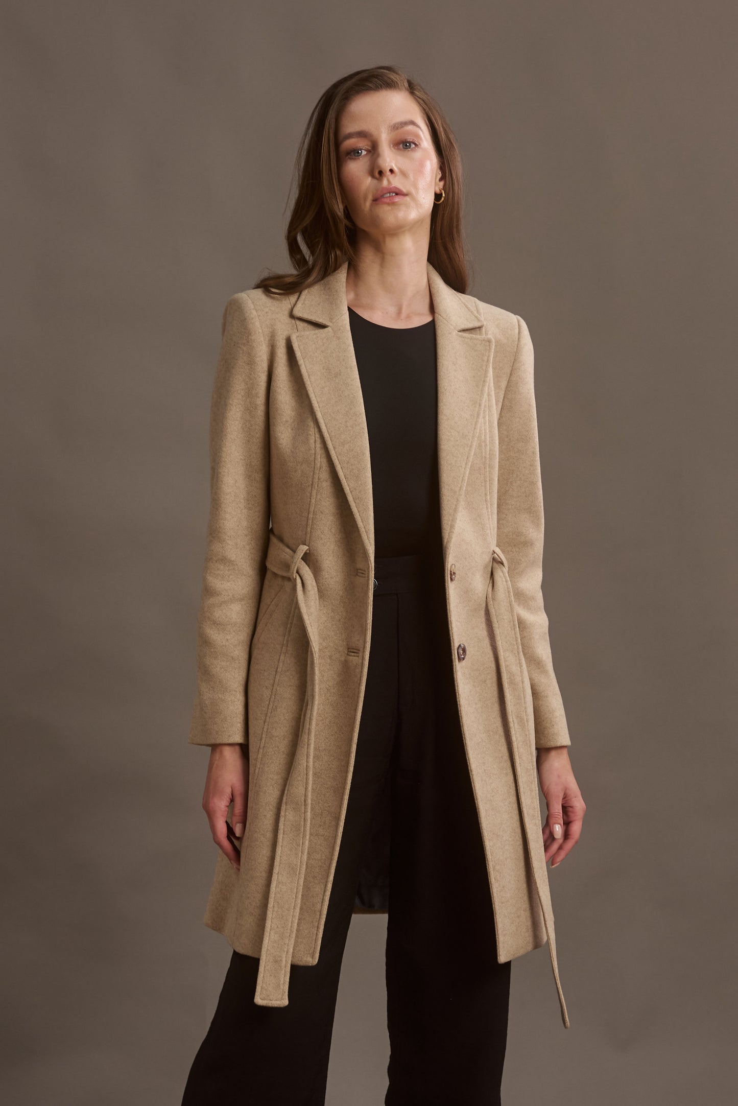 ABRIGO LUPE COLOR  TAUPE