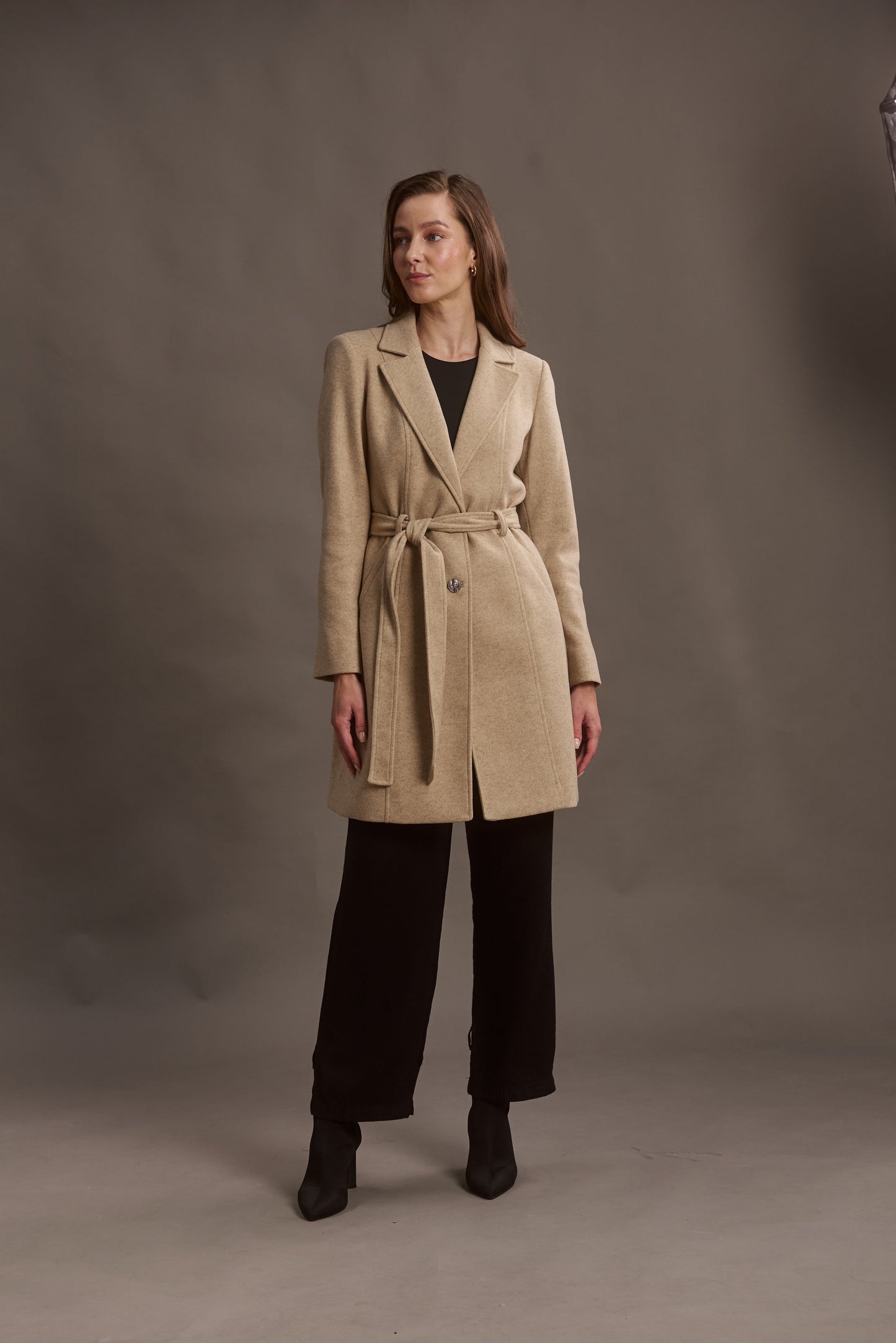 ABRIGO LUPE COLOR  TAUPE