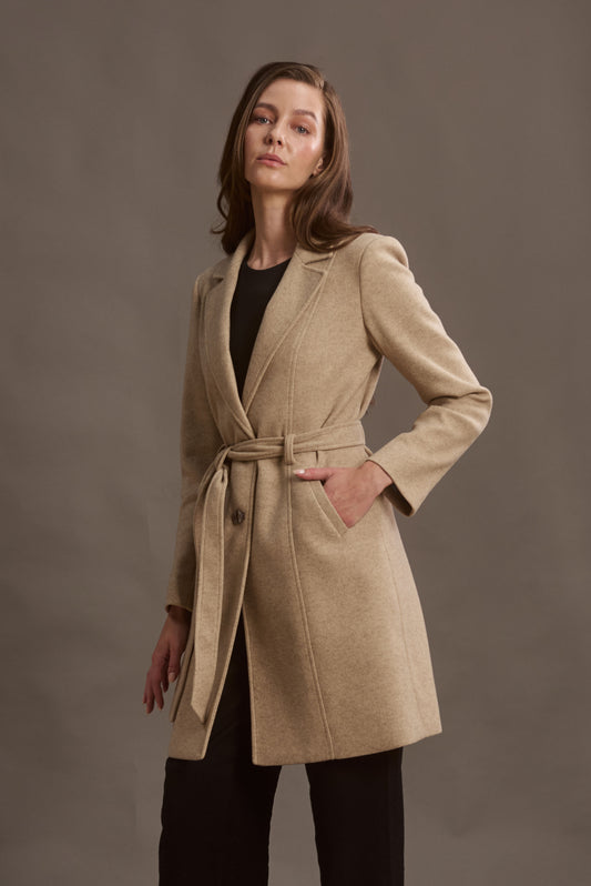 ABRIGO LUPE COLOR  TAUPE