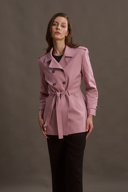 ABRIGO SAFARI COLOR  LIGHT  ROSE