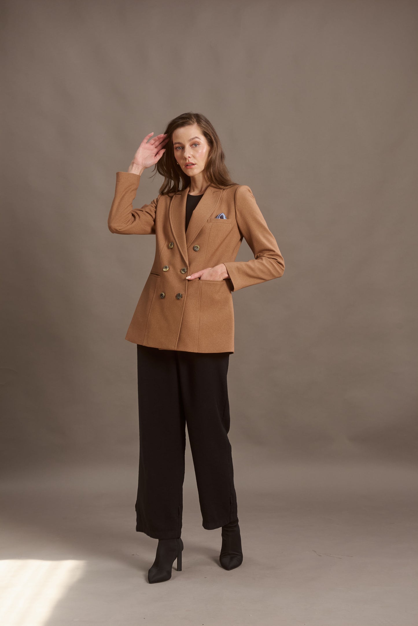 BLAZER VENECIA COLOR ICED COFFE