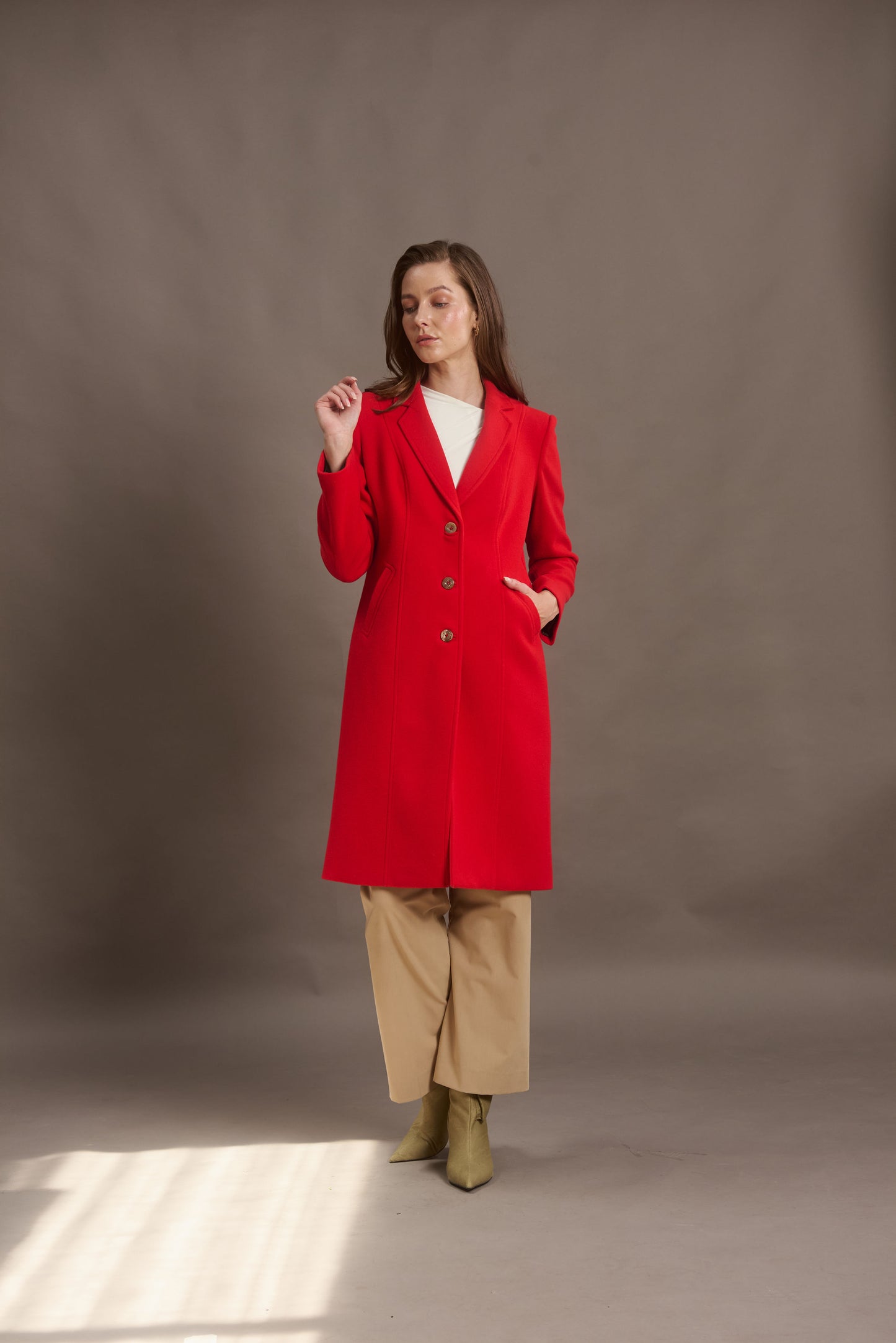 ABRIGO MADRID LONG LADYBUG RED