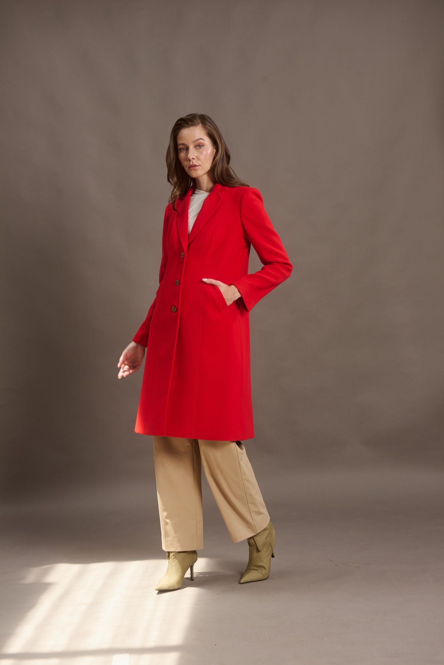 ABRIGO MADRID LONG LADYBUG RED