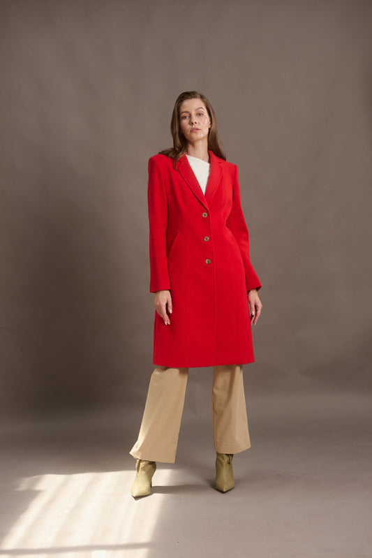 ABRIGO MADRID LONG LADYBUG RED