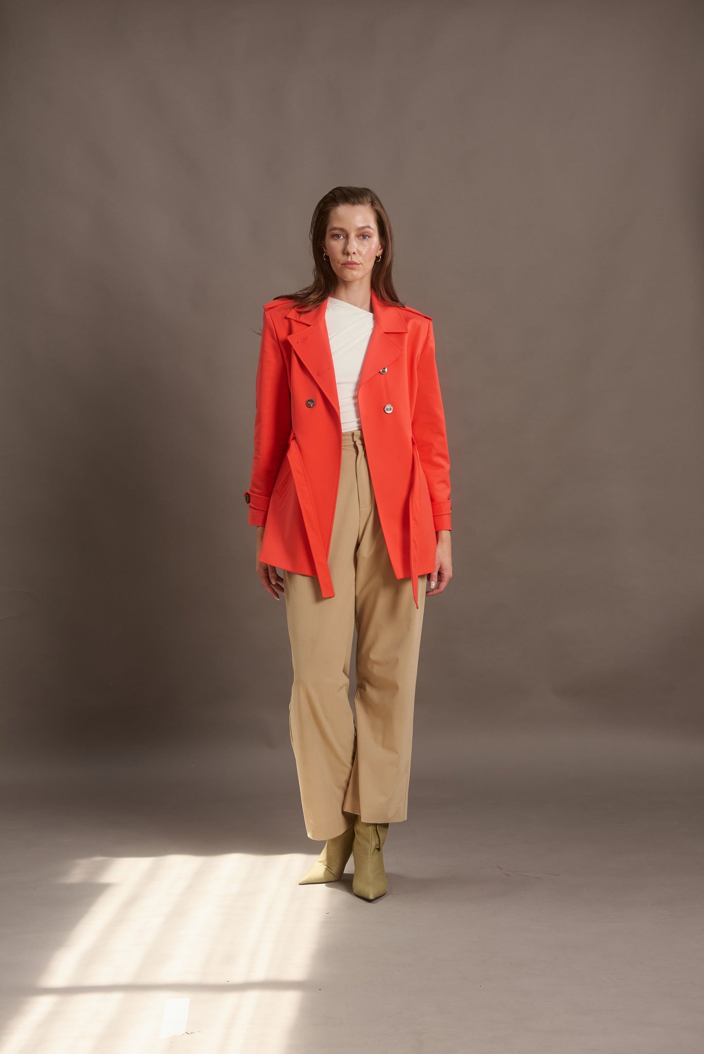 ABRIGO SAFARI COLOR  TANGERINE