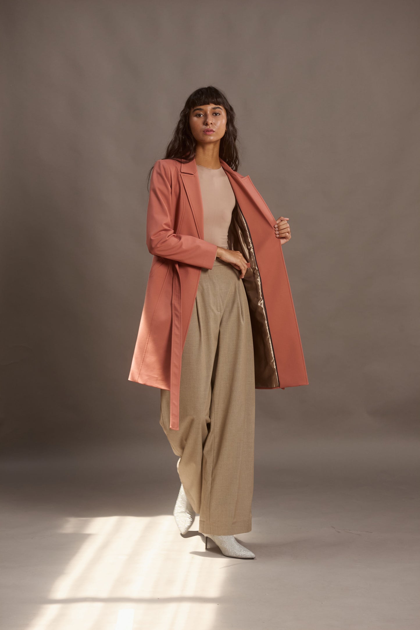 ABRIGO LUPE ROSE GOLD