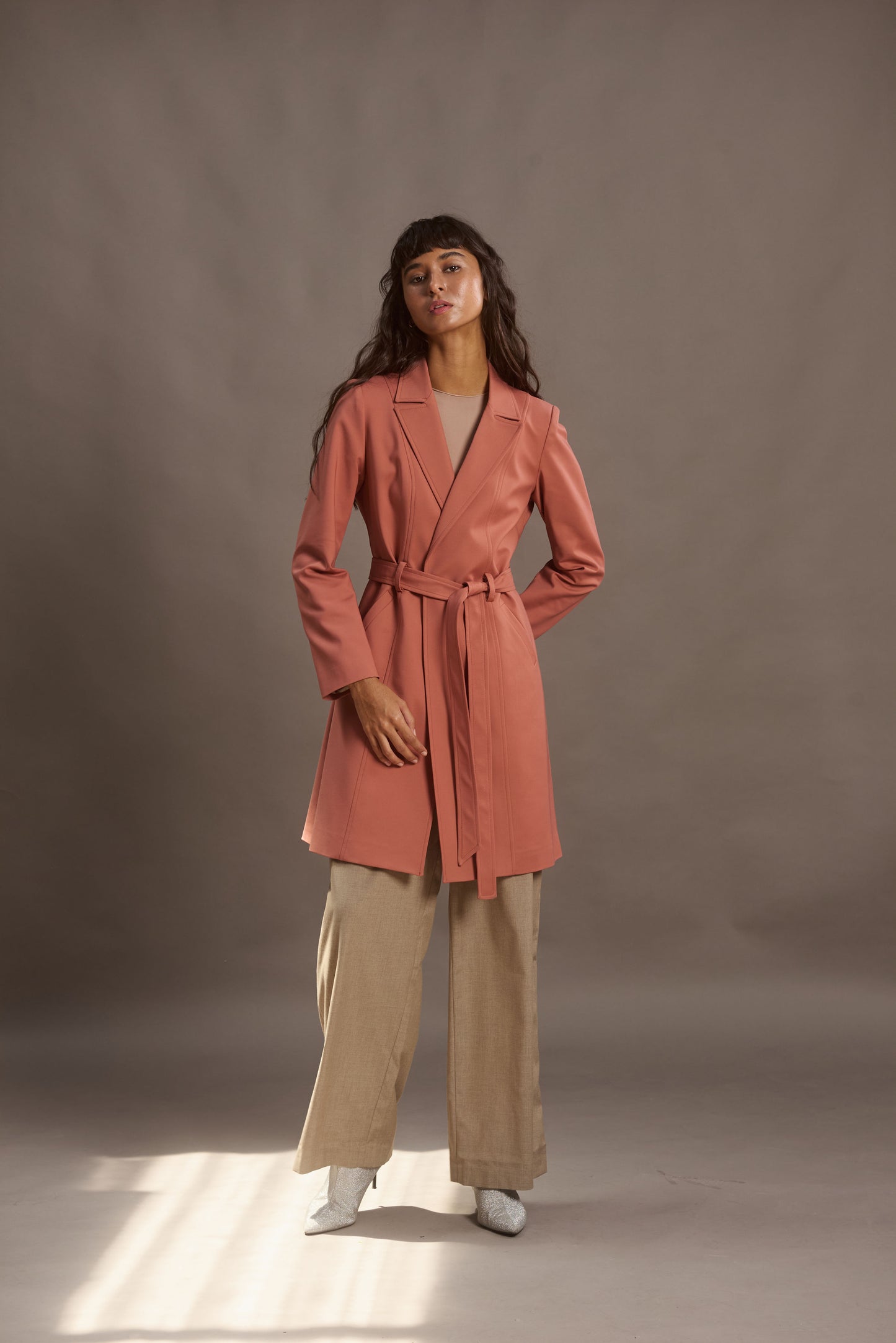 ABRIGO LUPE ROSE GOLD