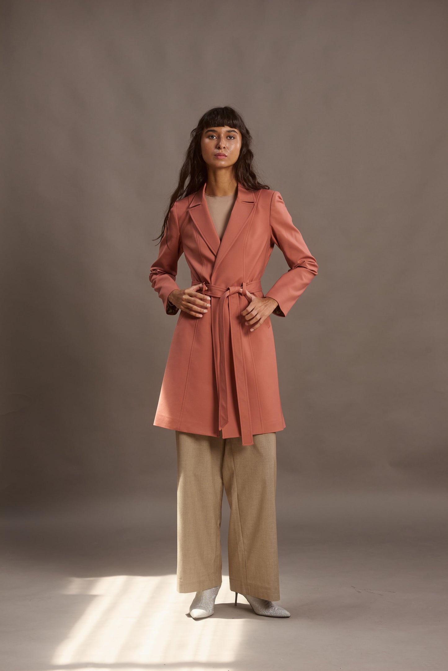 ABRIGO LUPE ROSE GOLD