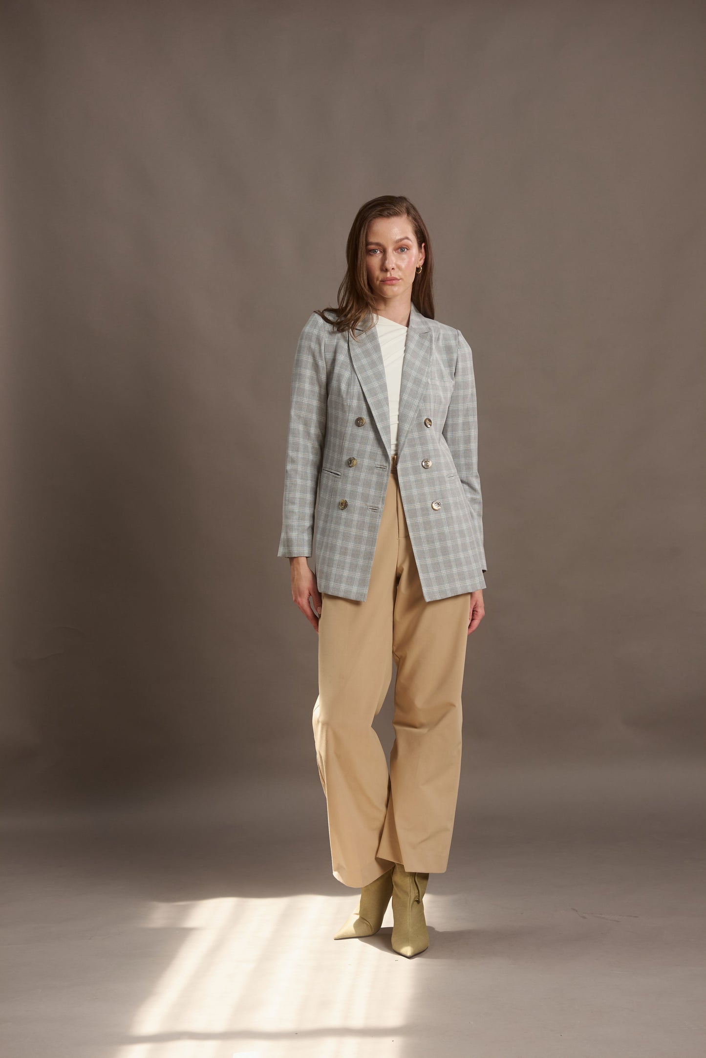 BLAZER VENECIA COLOR PLAID BARKLEY GREY