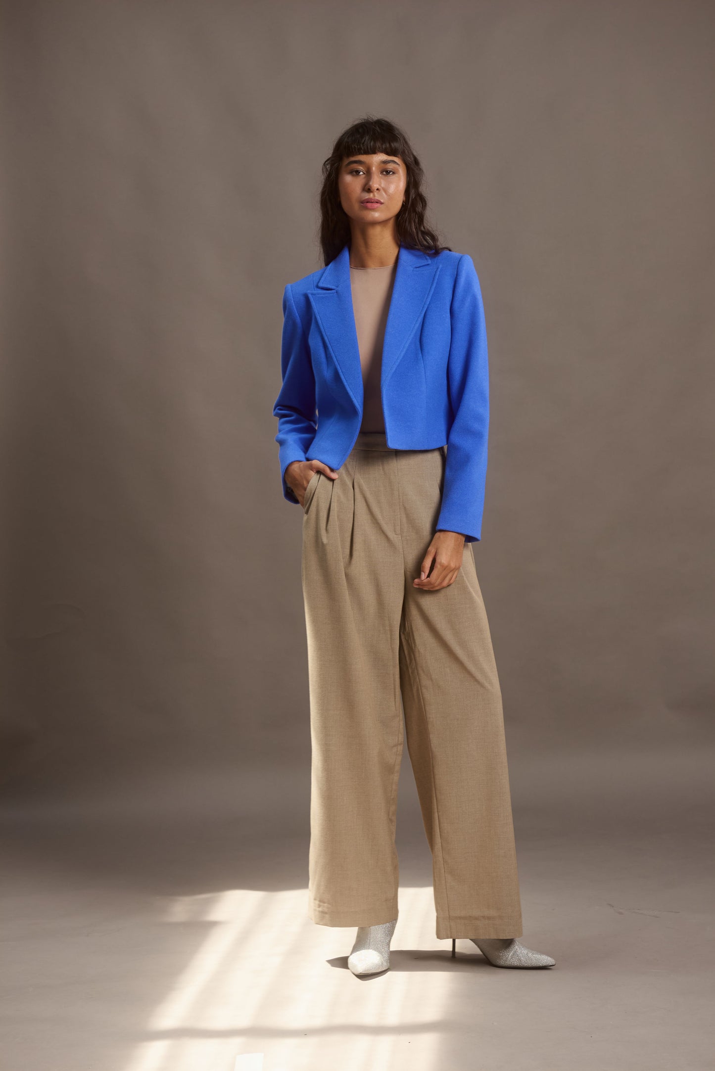 CROPPED BLAZER LILI KING ROYAL BLUE