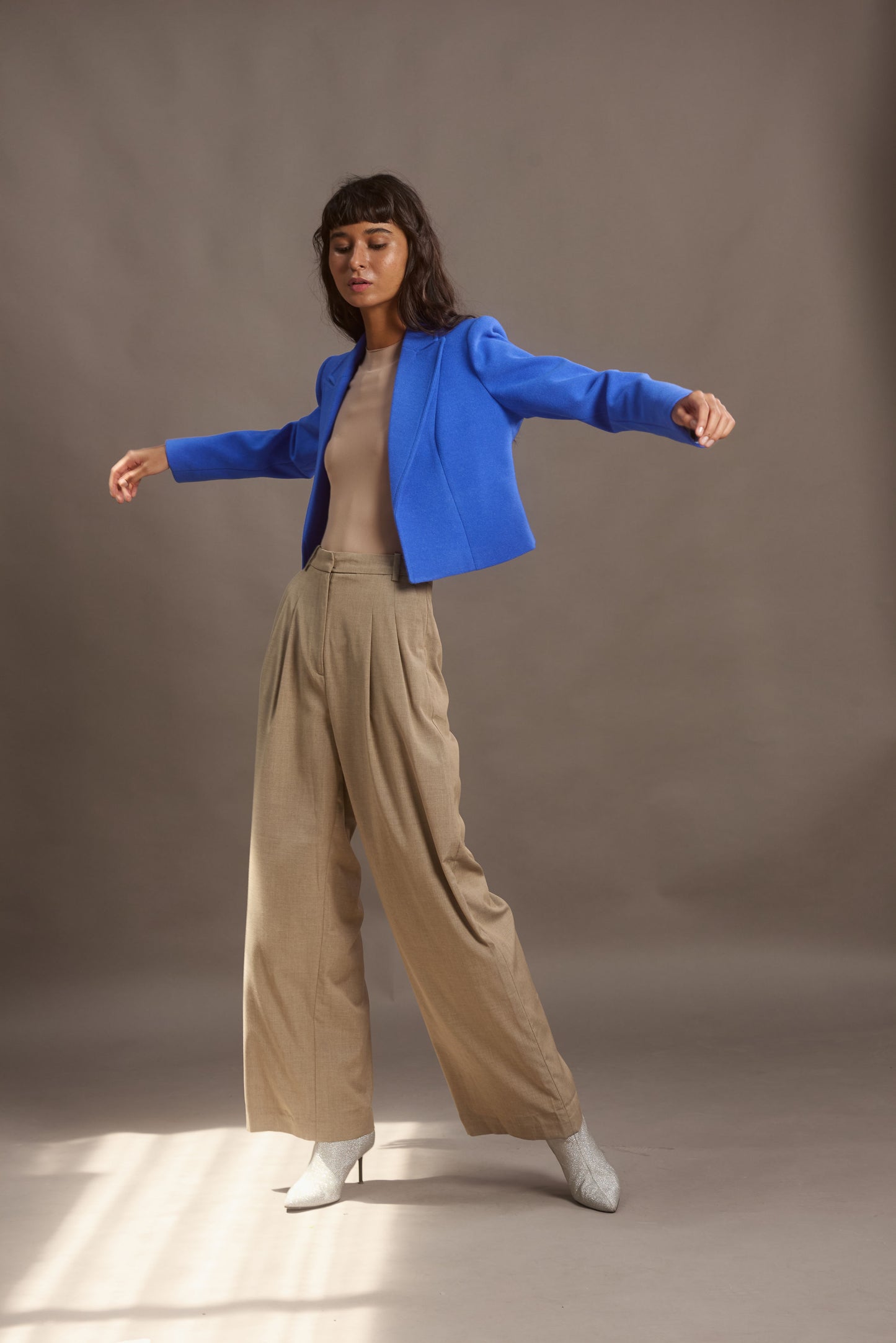CROPPED BLAZER LILI KING ROYAL BLUE
