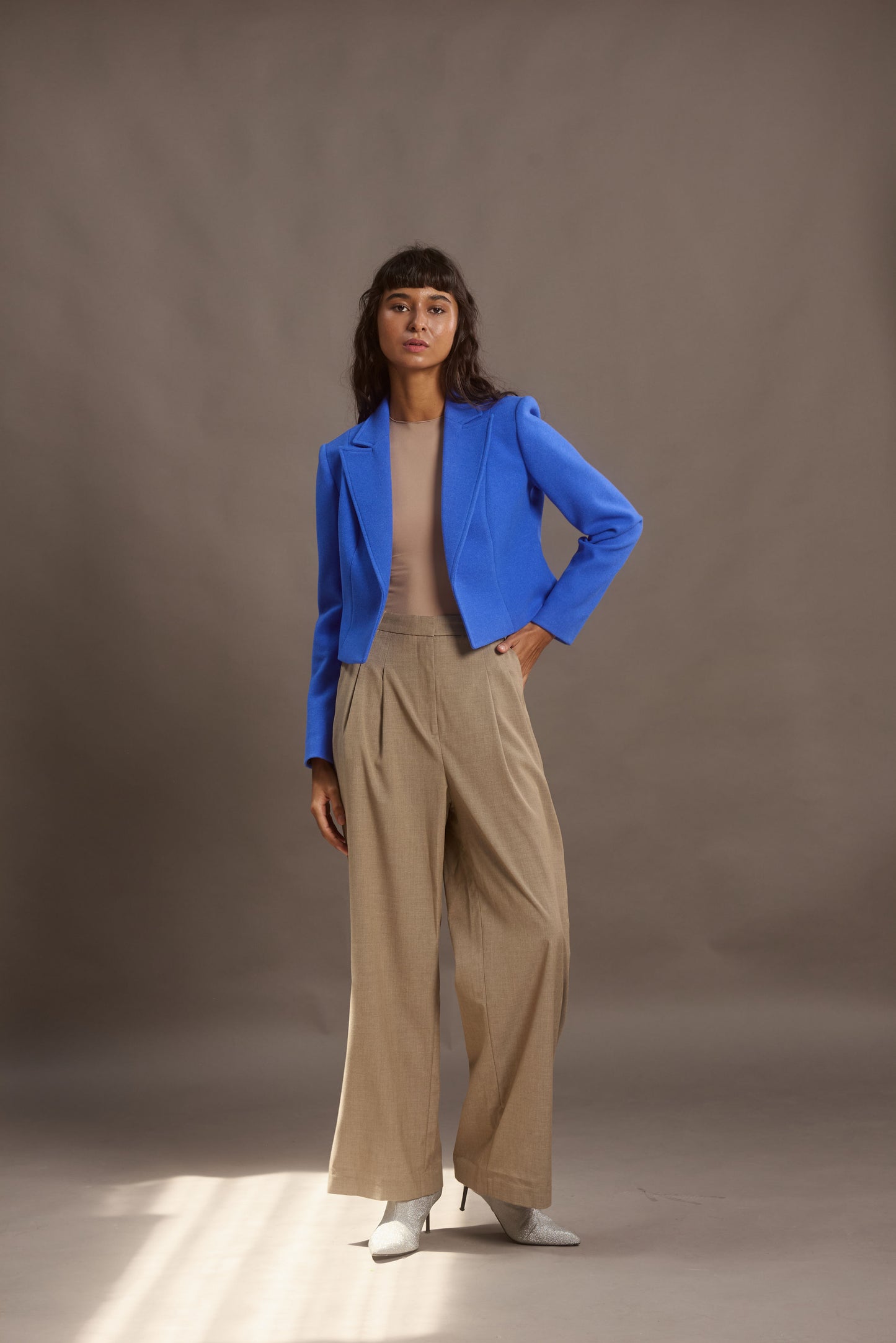 CROPPED BLAZER LILI KING ROYAL BLUE