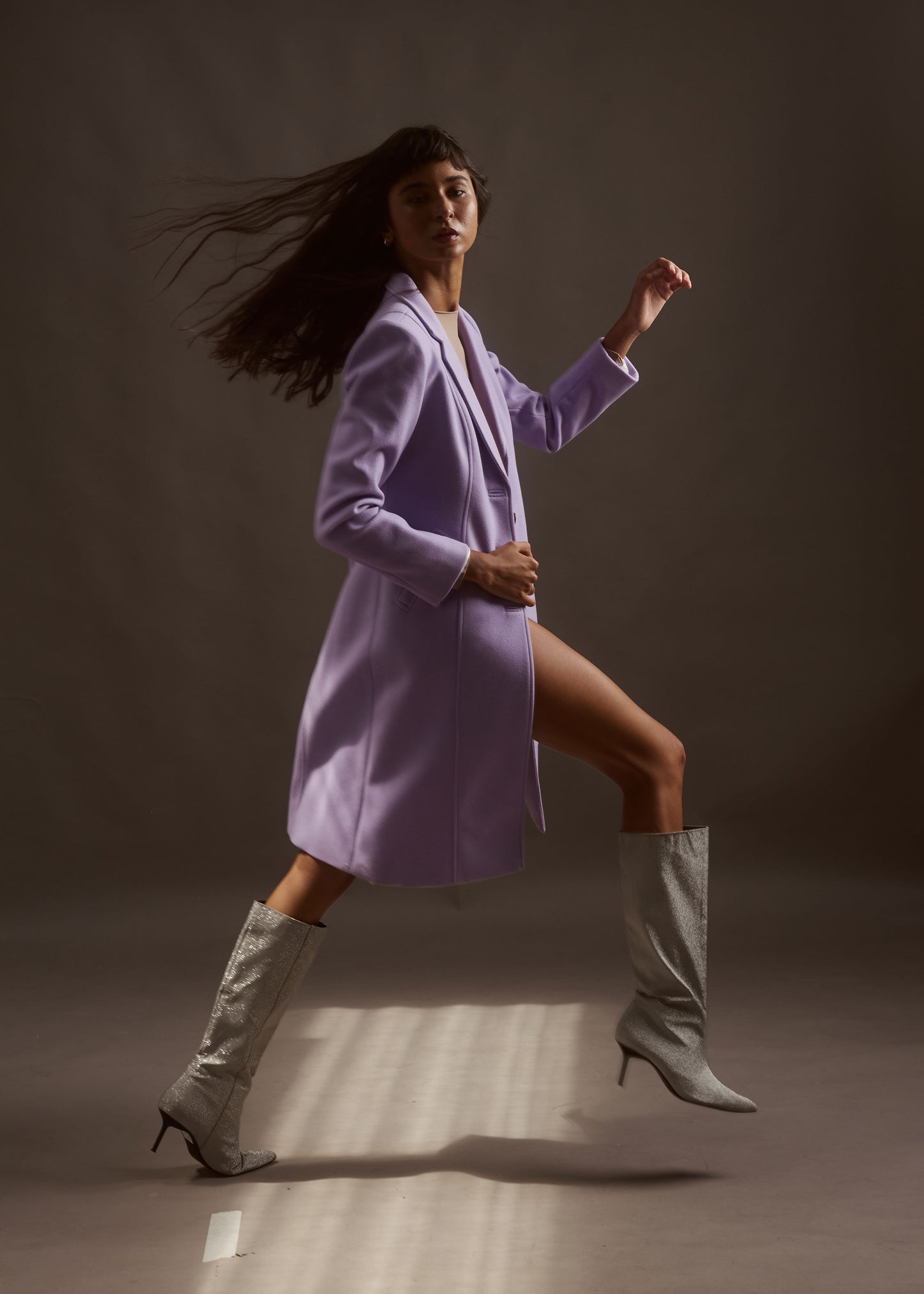 ABRIGO MADRID LONG VIOLET ORCHID