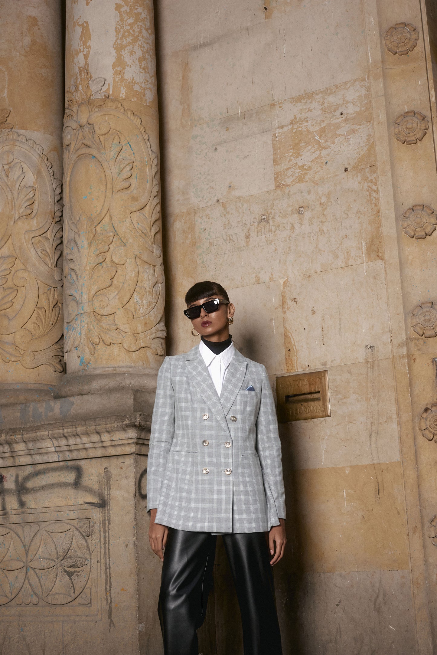 BLAZER VENECIA COLOR PLAID BARKLEY GREY